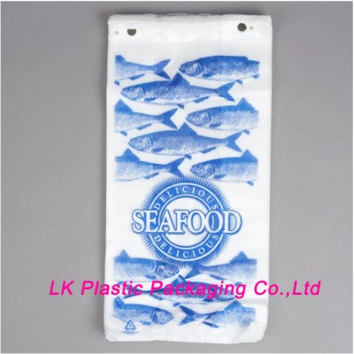 custom wicket plastic seefood bag produce bag supermarket grocery bag